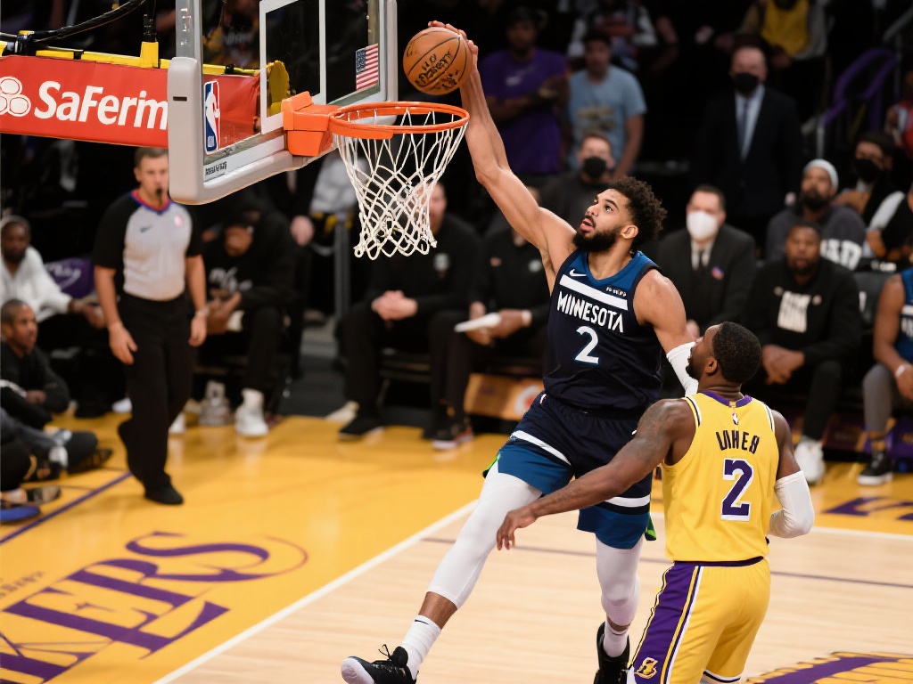 戈贝尔内线称霸 森林狼力克湖人 值得一提的是,戈贝尔不仅在防守端表现突出